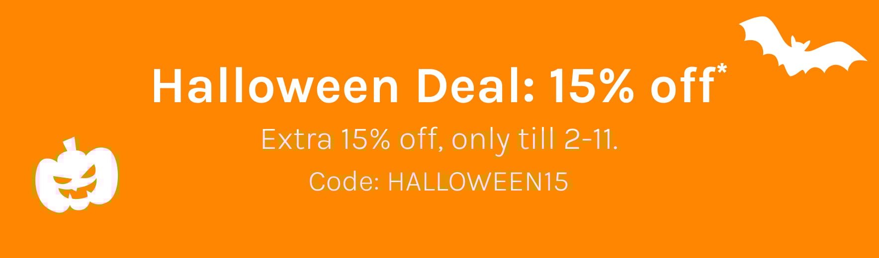 Halloween discount